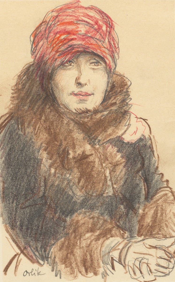 Woman in Hat and Coat first third 20th century