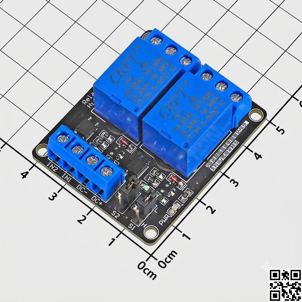 Module 2 Relay CRFT 5V Kích Mức CaoThấp