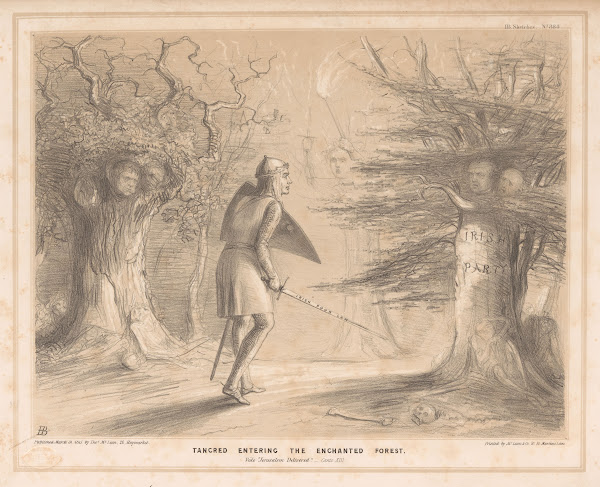 Tancred entering the enchanted forest Vide Jerusalem Delivered Canto XIII 1847 1