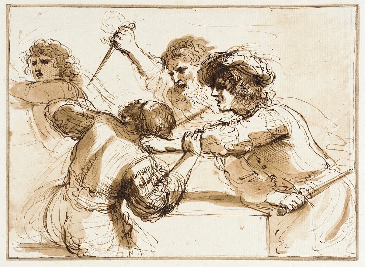 Two Men Killing Amnon while Another Flees 1727   1815