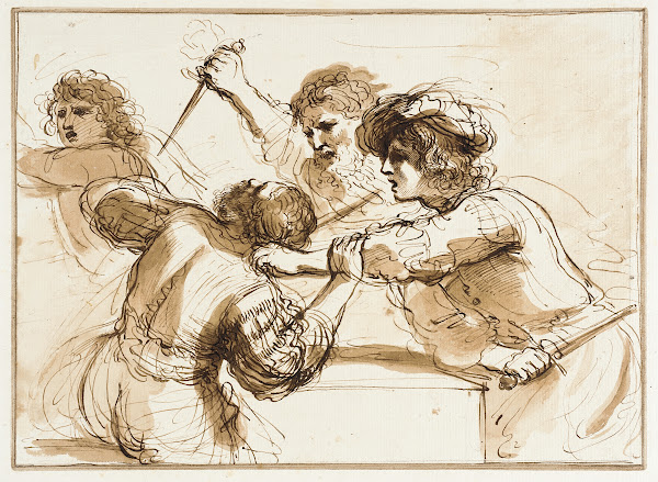Two Men Killing Amnon while Another Flees 1727   1815