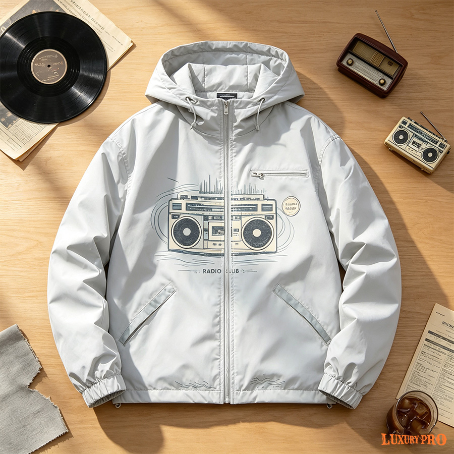 2D  fleece-lined zip jacket