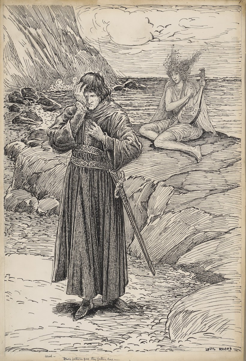 Tempest Ariel Full fathom five thy father lies 1917 1918