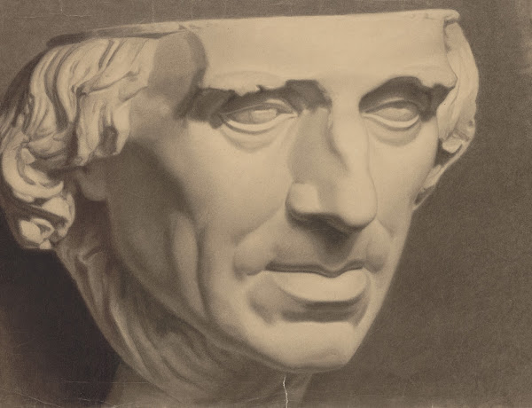 Drawing of a bust 1895 1928