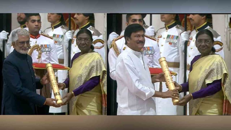 Telugu Actors Rajendra Prasad, Murali Mohan Honored with Padma Shri Awards