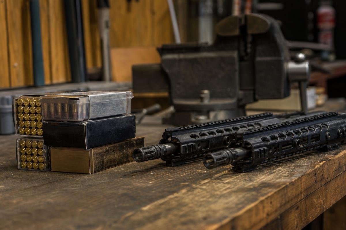 .450 Bushmaster and .350 Legend ammunition with AR upper compatibility