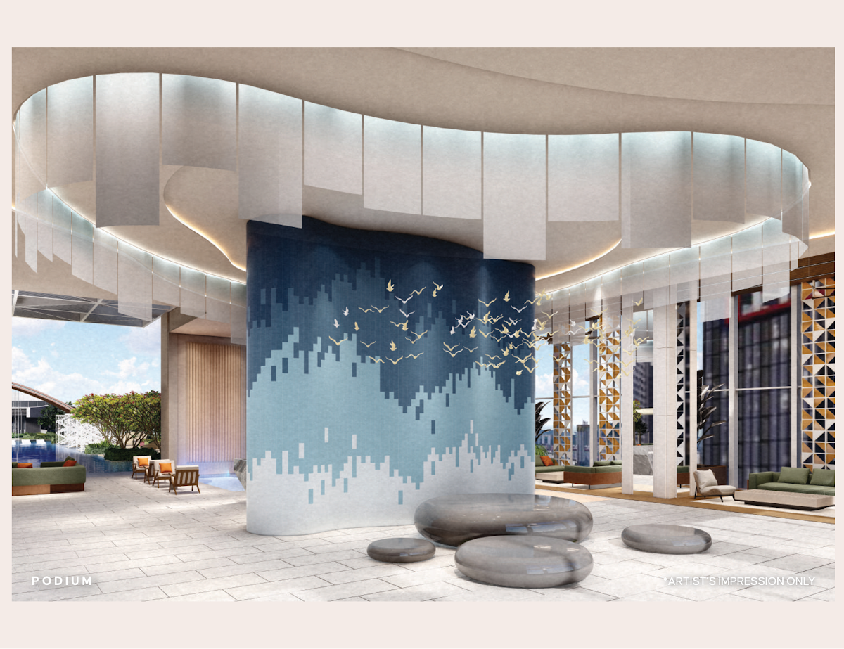 Aurum Business Centre — podium lounge area