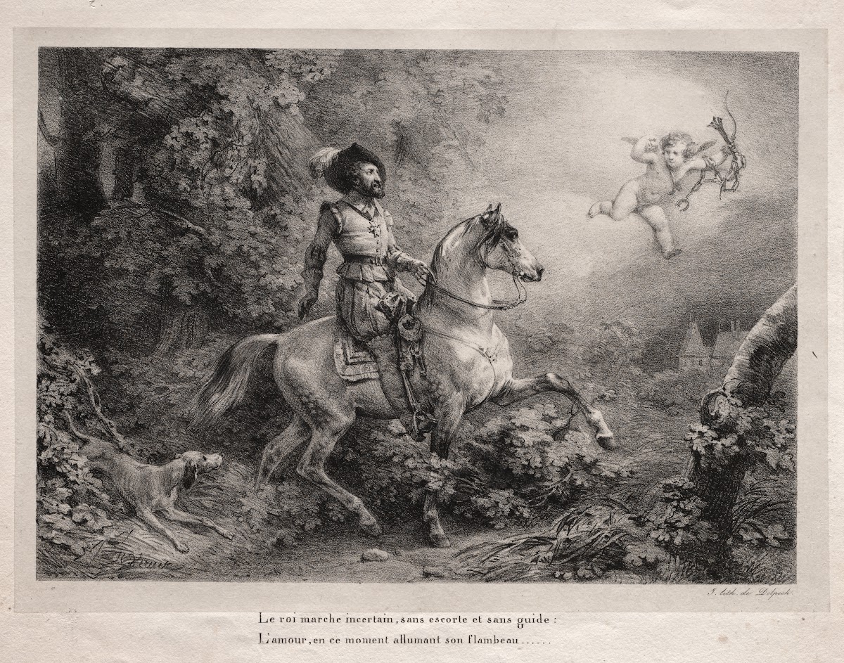 Henry IV Rides to the Château dAnet 1825