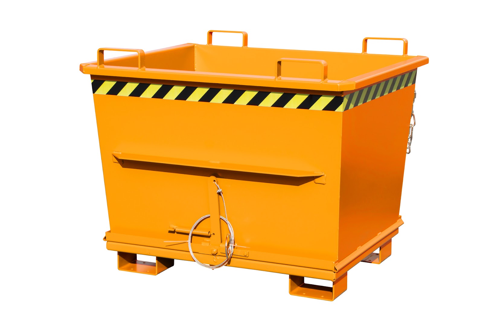 Bodemklepcontainer BKB 700, gelakt, Geeloranje