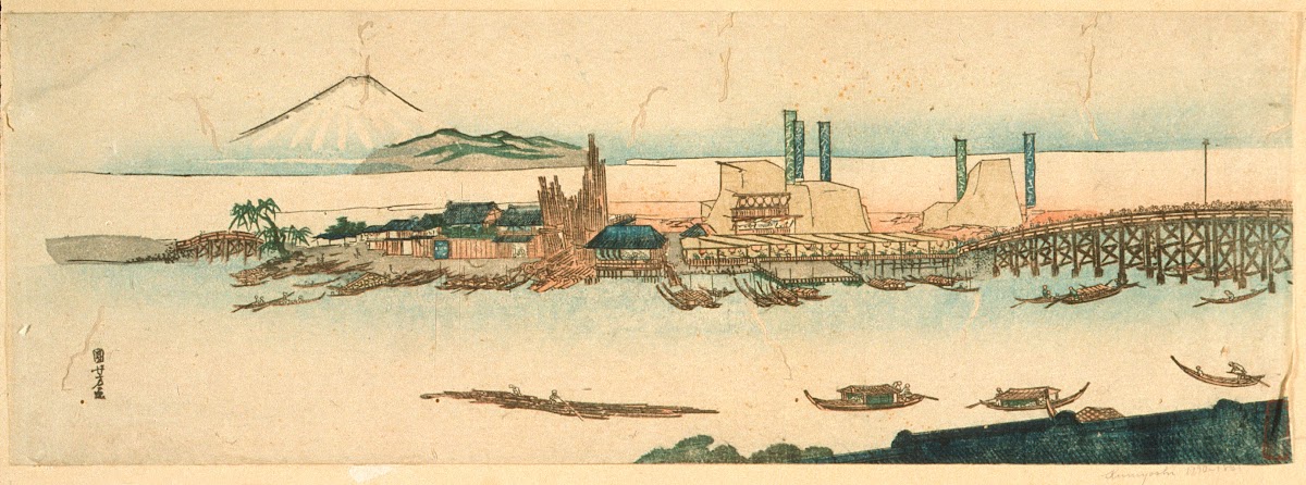 Sumida River Scene mid 19th century