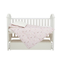 Дитяча змінна постіль 4 ел Twins Satin Limited Ballerina рожевий