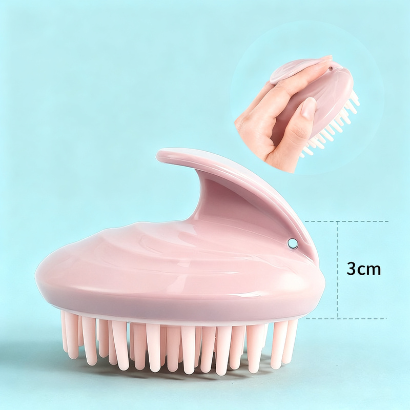Silicone Scalp Brush for Massaging and Cleansing