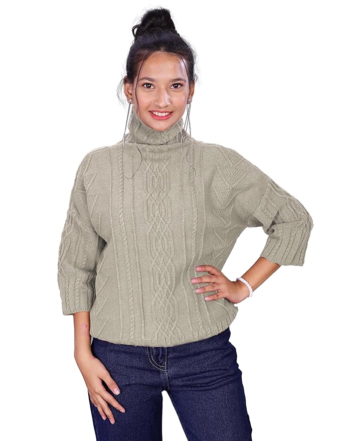 Icw's Women Knit-Rib Turtle Neck Sweater
