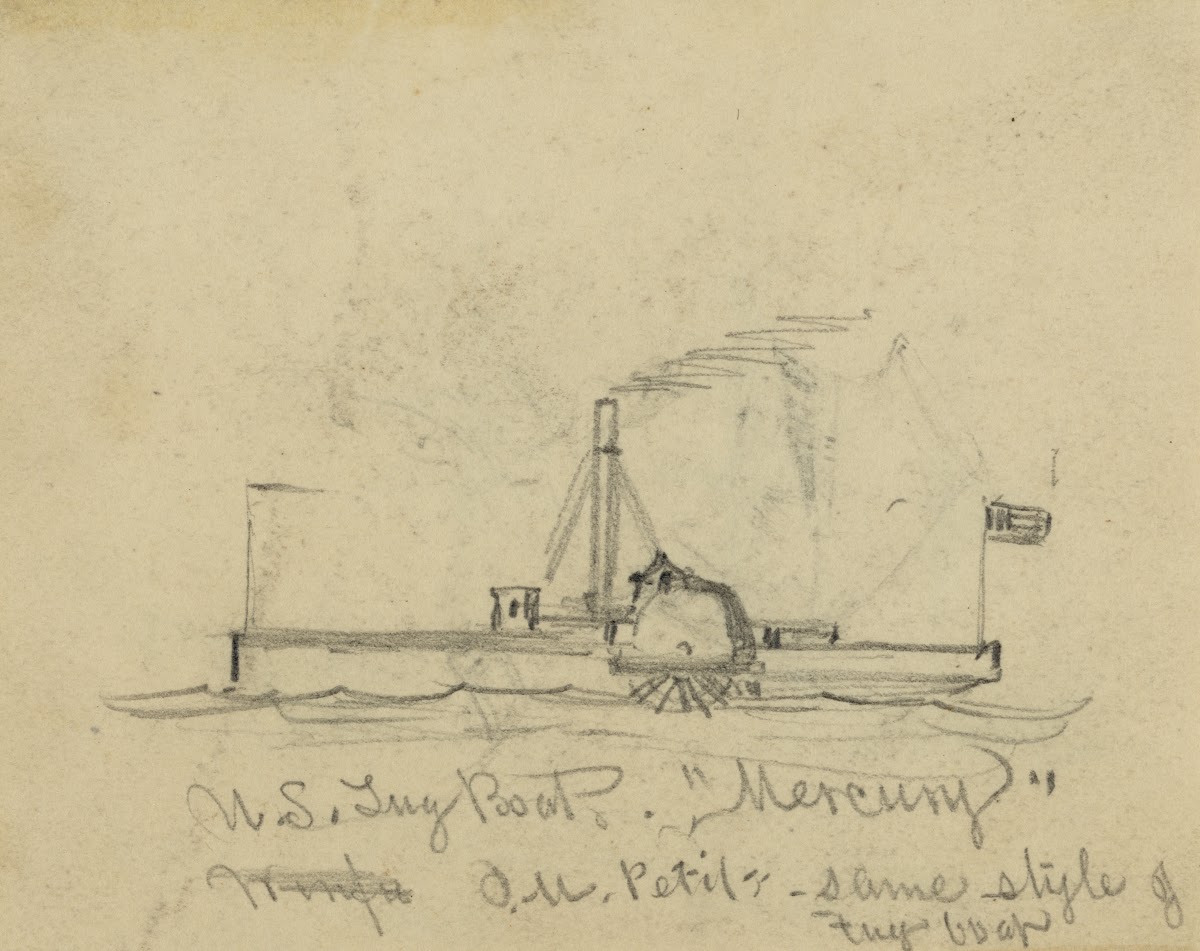 US Tug Boat Mercury 1860 1865