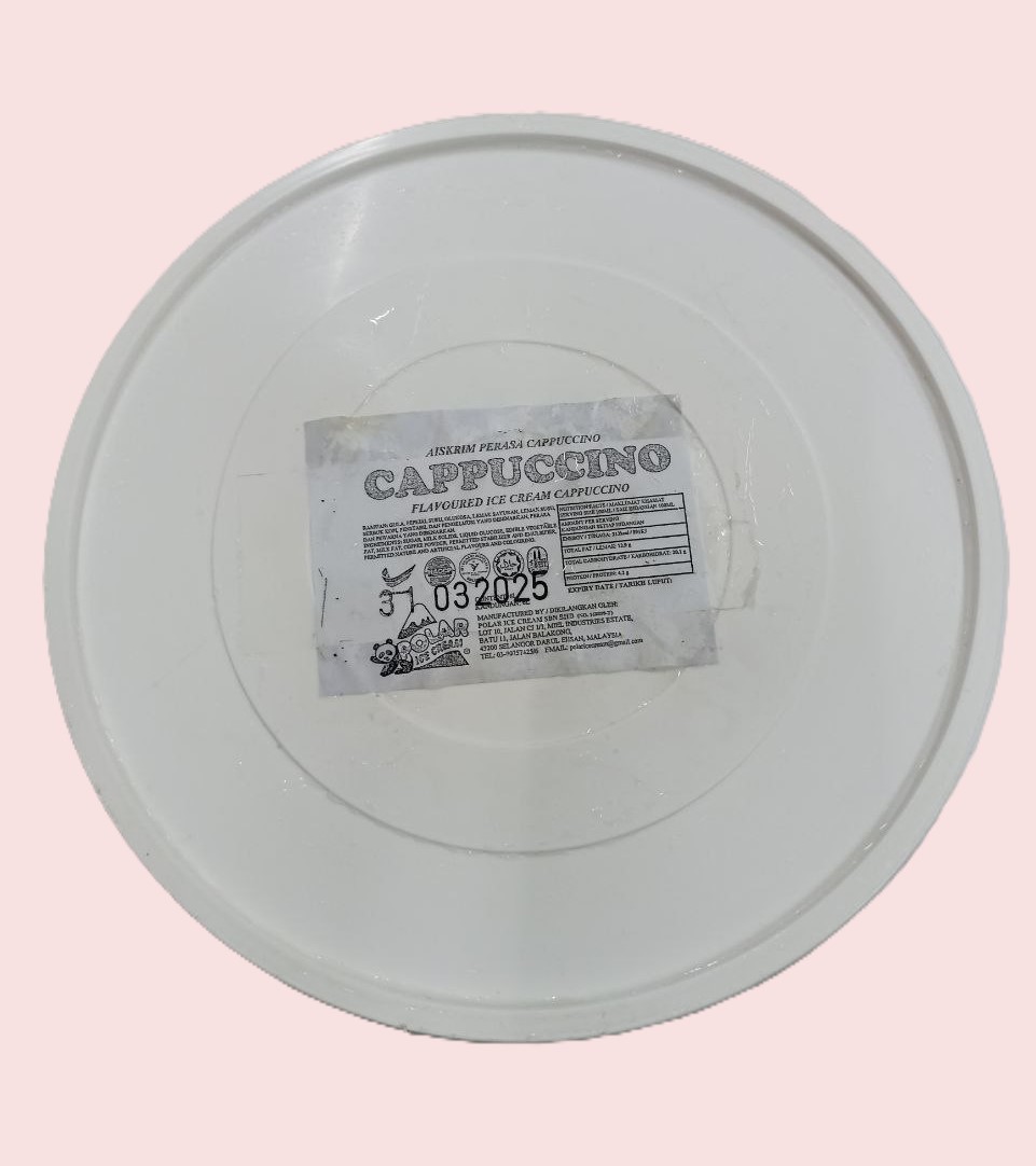 Ice Cream Tub (6L) - Cappucino