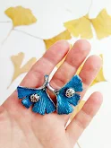 Blue Ginkgo pins - foto 5
