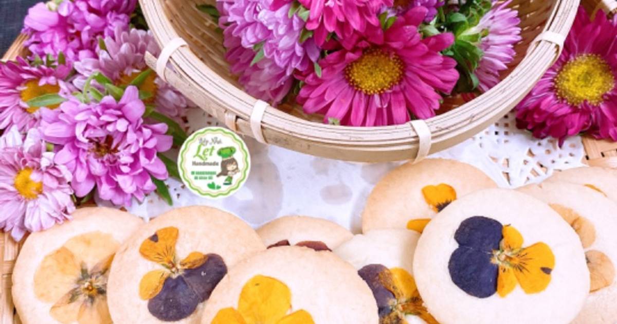 Bánh quy hoa tươi #bepvang