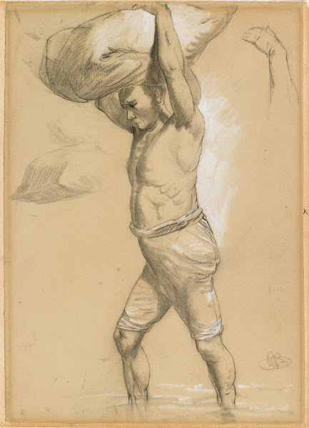 Man Carrying a Bundle 1870s80s