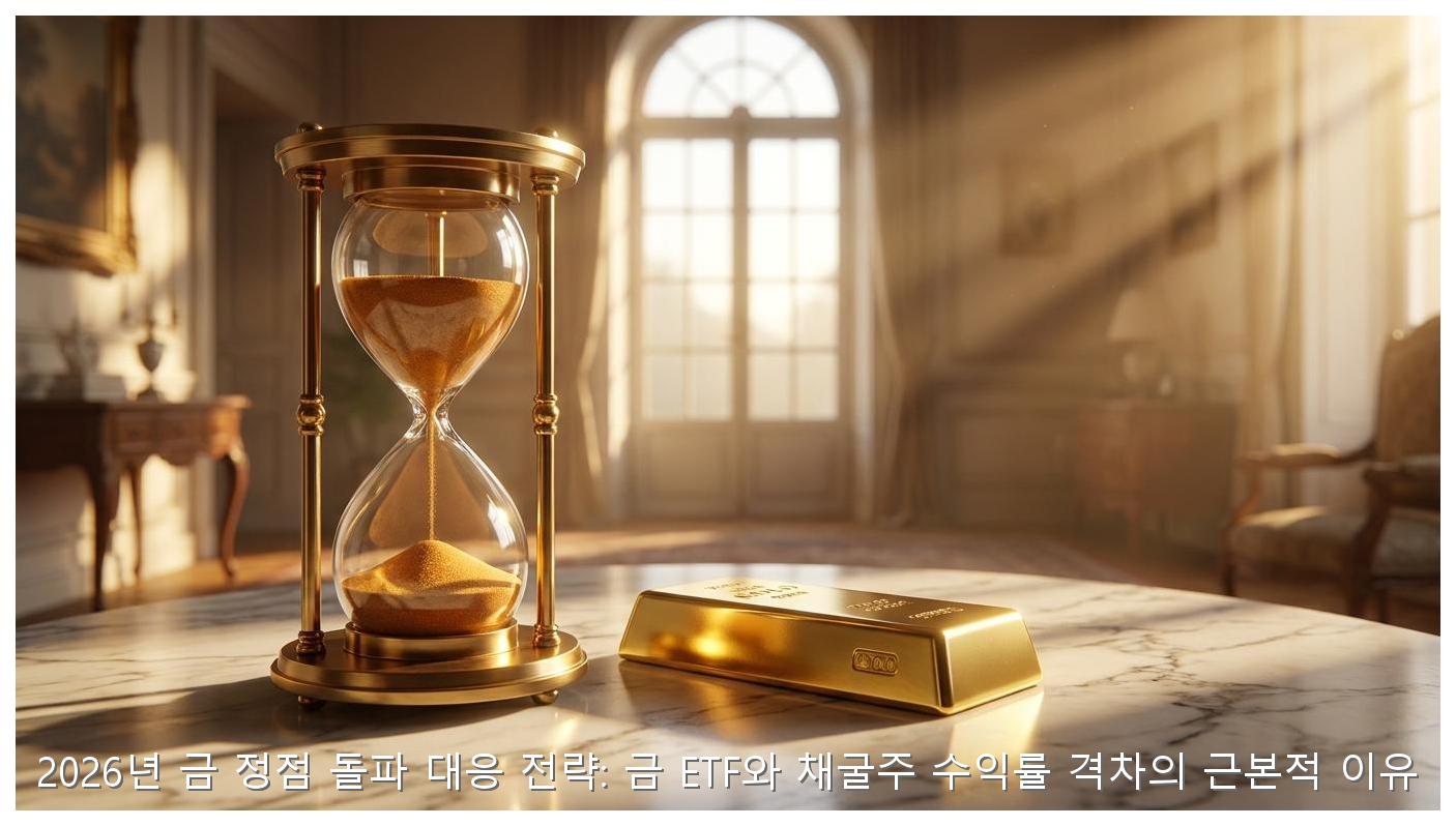 2026년 금 정점 돌파 대응 전략: 금 ETF와 채굴주 수익률 격차의 근본적 이유 핵심 안내 및 분석 인포그래픽 (6)