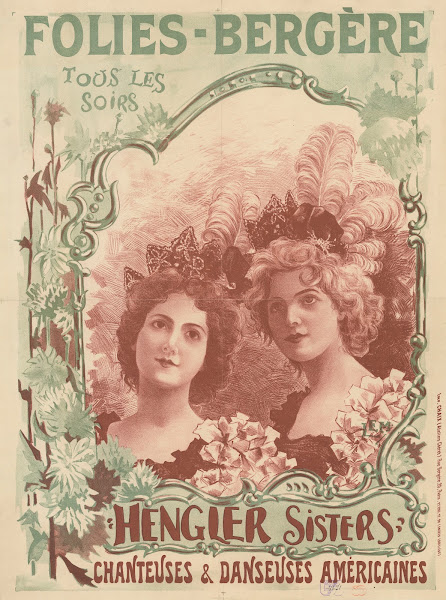Folies Bergère tous les soirs Henglers Sisters chanteuses et danseuses américain