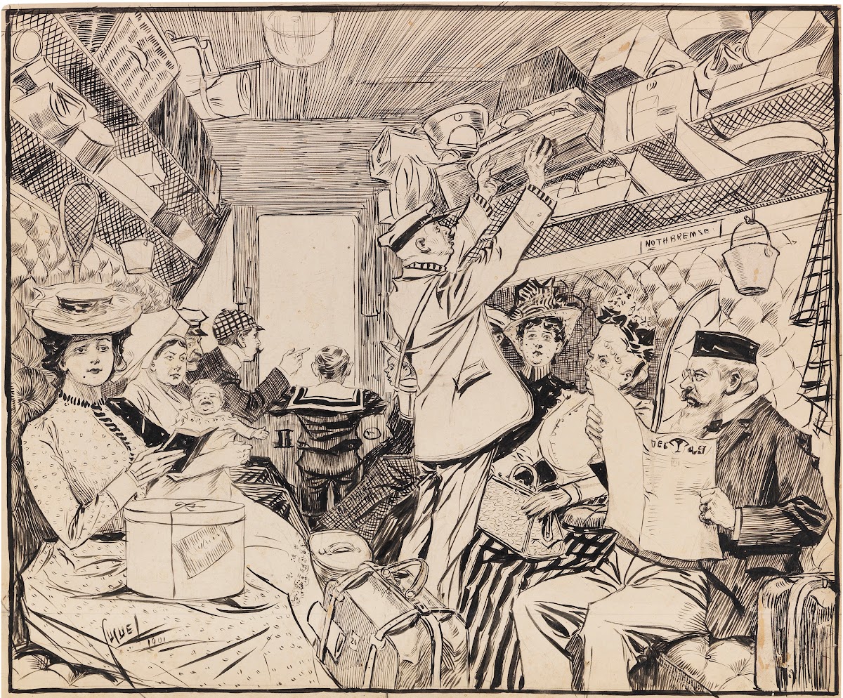 Eisenbahnabteil 1901
