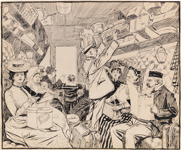 Eisenbahnabteil 1901