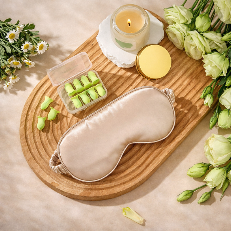 The Ultimate Calm Ritual Set — product image 3 showing Self-care gift set designed for relaxation, stress relief, and calm living with blanket, sleep mask, candle, and journal