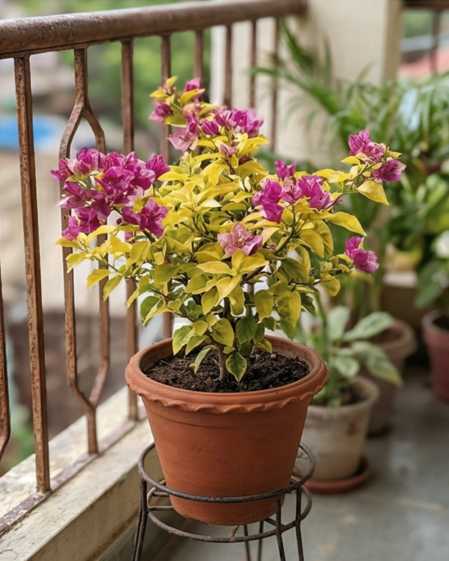 Imported Golden Butter Cup Bougainvillea Plant — view 6