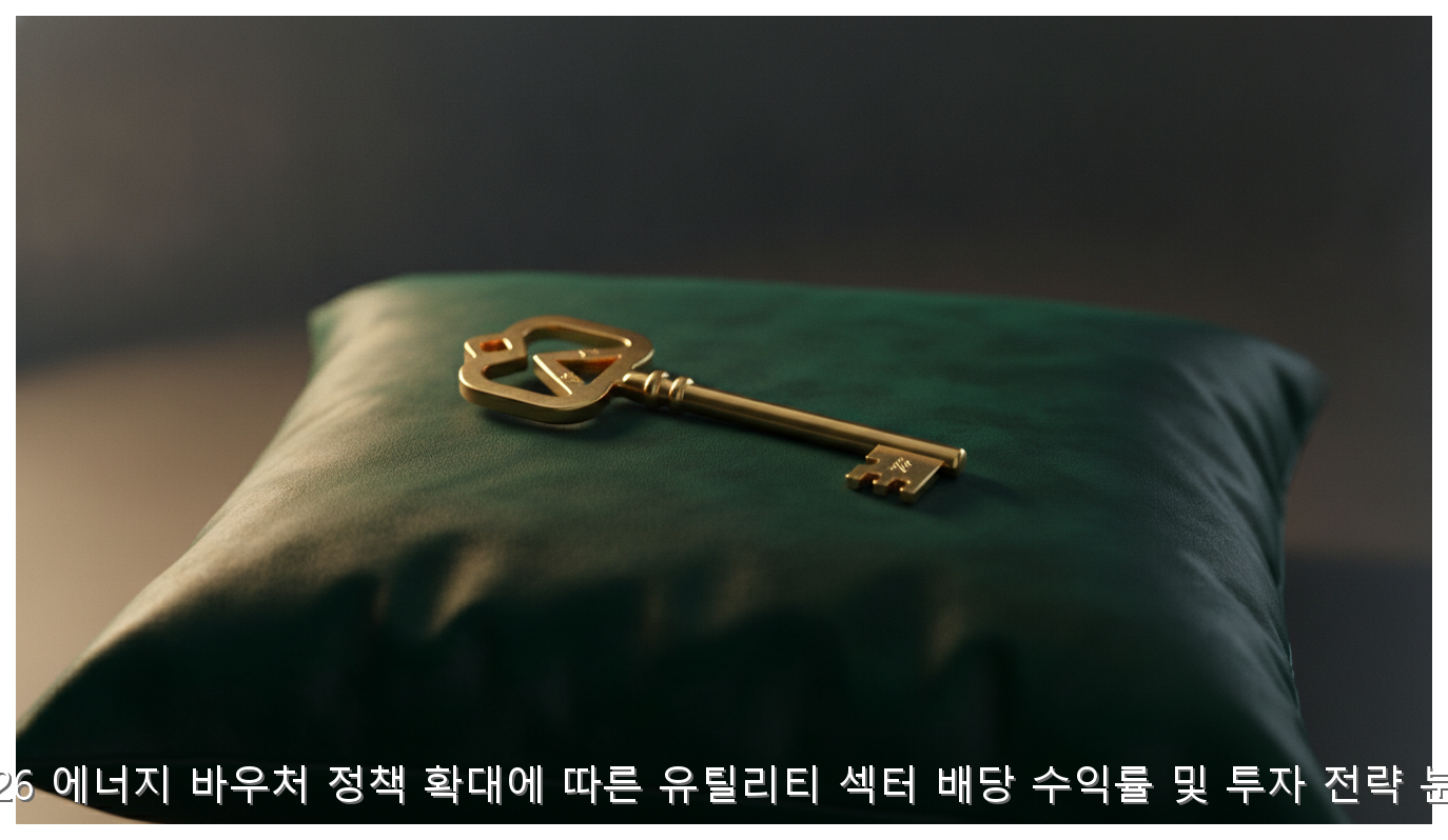 2026 에너지 바우처 정책 확대에 따른 유틸리티 섹터 배당 수익률 및 투자 전략 분석 핵심 안내 및 분석 인포그래픽 (3)