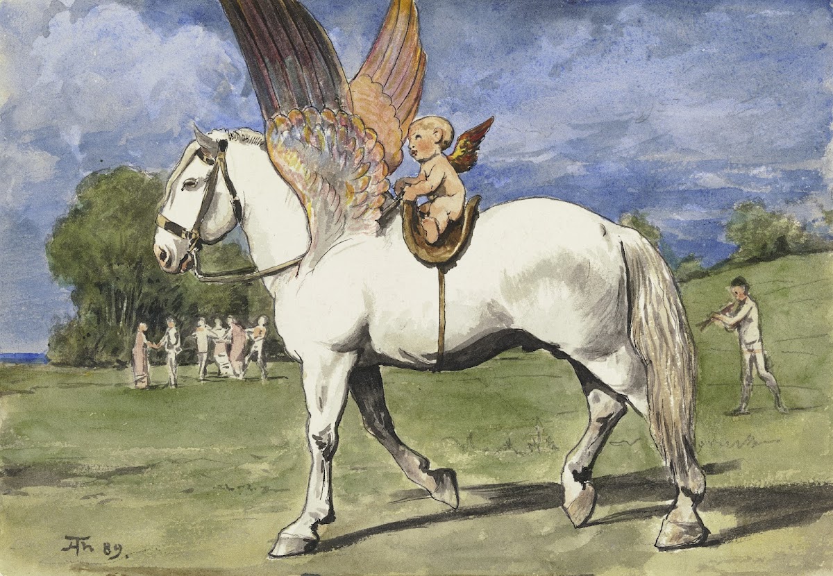 Cherub on Pegasus 1889