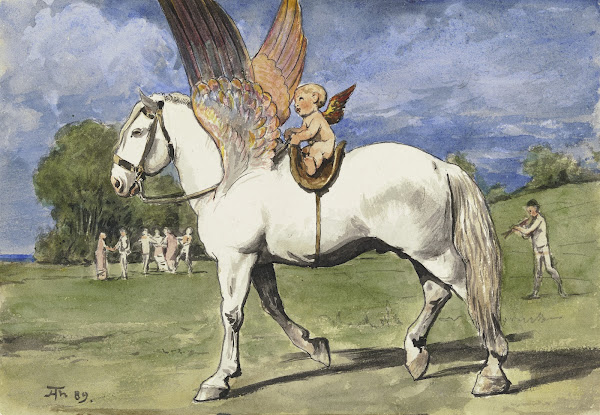 Cherub on Pegasus 1889