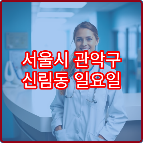 서울시 관악구 신림동 일요일 정형외과 진료 가능 병원