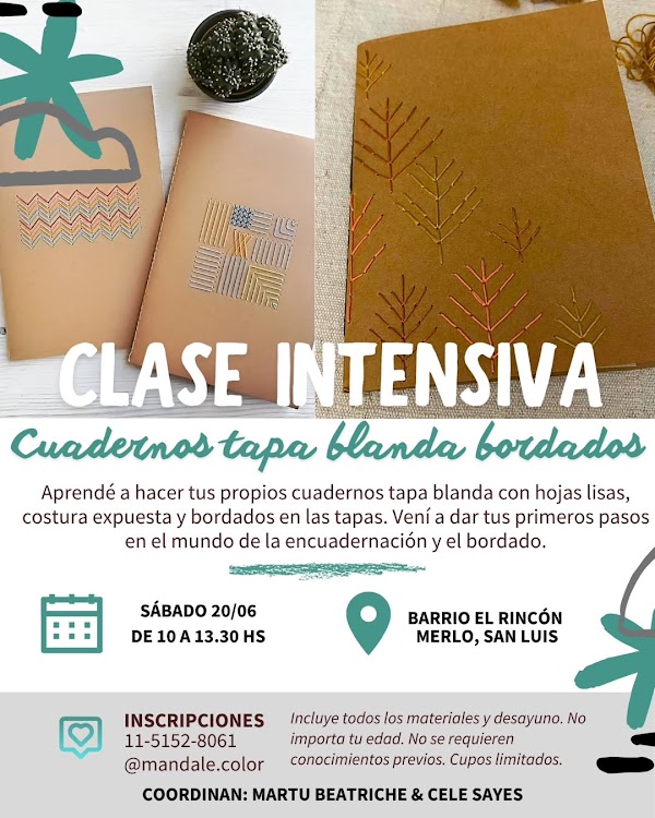 Taller de encuadernación y bordado