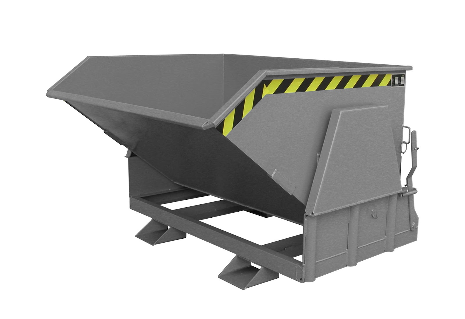 Kiepcontainer BK 80, gelakt, Muisgrijs