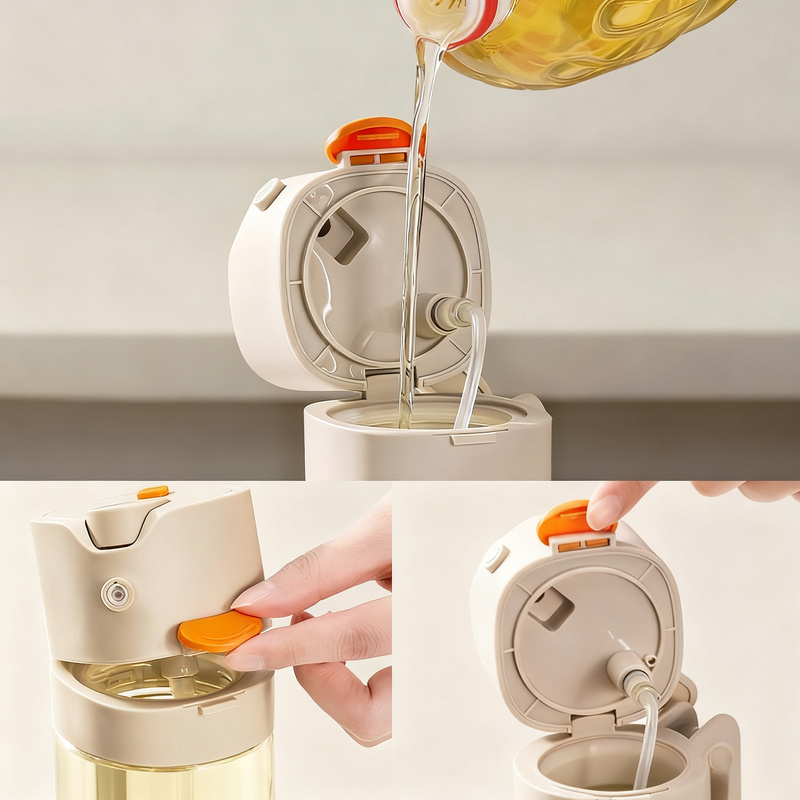Ölsprüher und Ölkanne, 2-in-1, 530 ml
