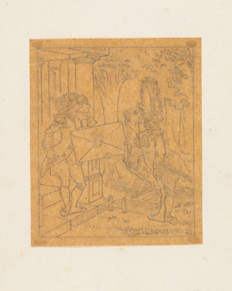 Tracing of the Fish Footman and the Frog Footman 1866