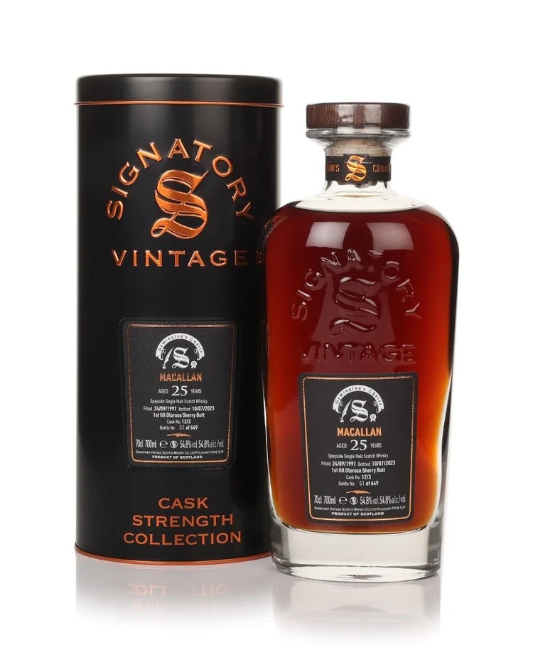 Macallan 25 Year Old 1997 (cask 12/3) - Cask Strength Collection (Signatory) 70cl Whisky