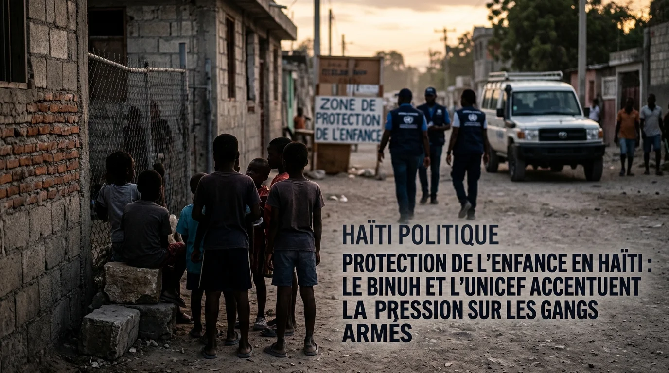 Declaration conjointe BINUH UNICEF Haiti protection enfants gangs