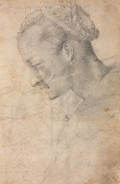 Profile of a Womans Head recto 1550 1600s