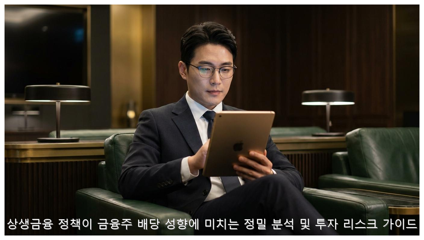 상생금융 정책이 금융주 배당 성향에 미치는 정밀 분석 및 투자 리스크 가이드 핵심 안내 및 분석 인포그래픽 (3)