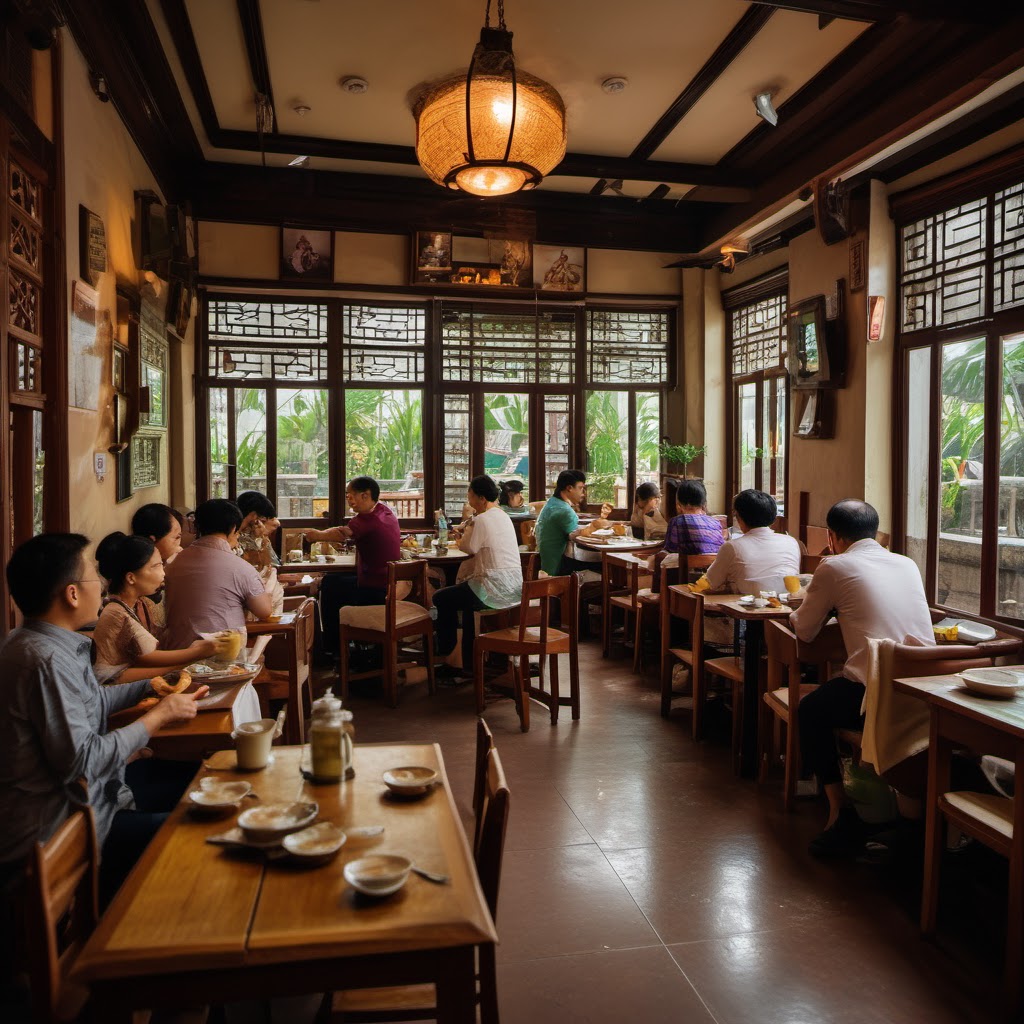 Hình ảnh minh họa chủ quán cà phê đang tính toán tài chính