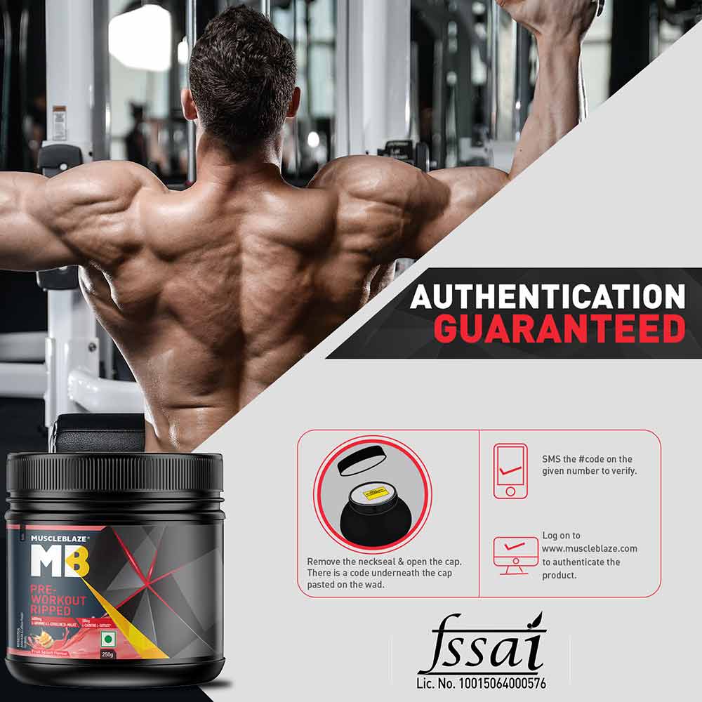 Pre Workout Ripped — Fruit Splash, 0.55 lb