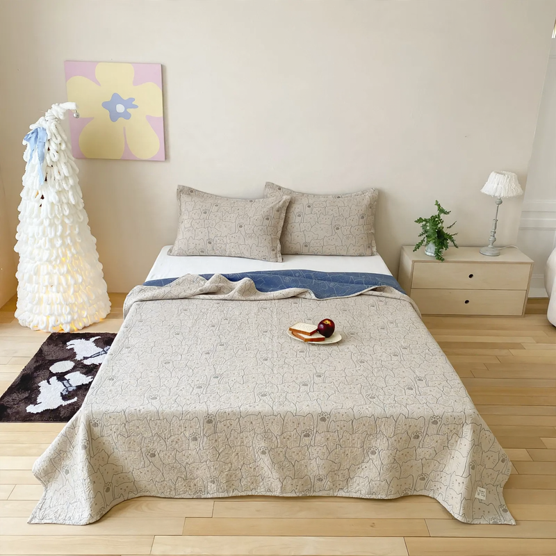 Cotton Blanket 3-piece, Gauze Fabric
