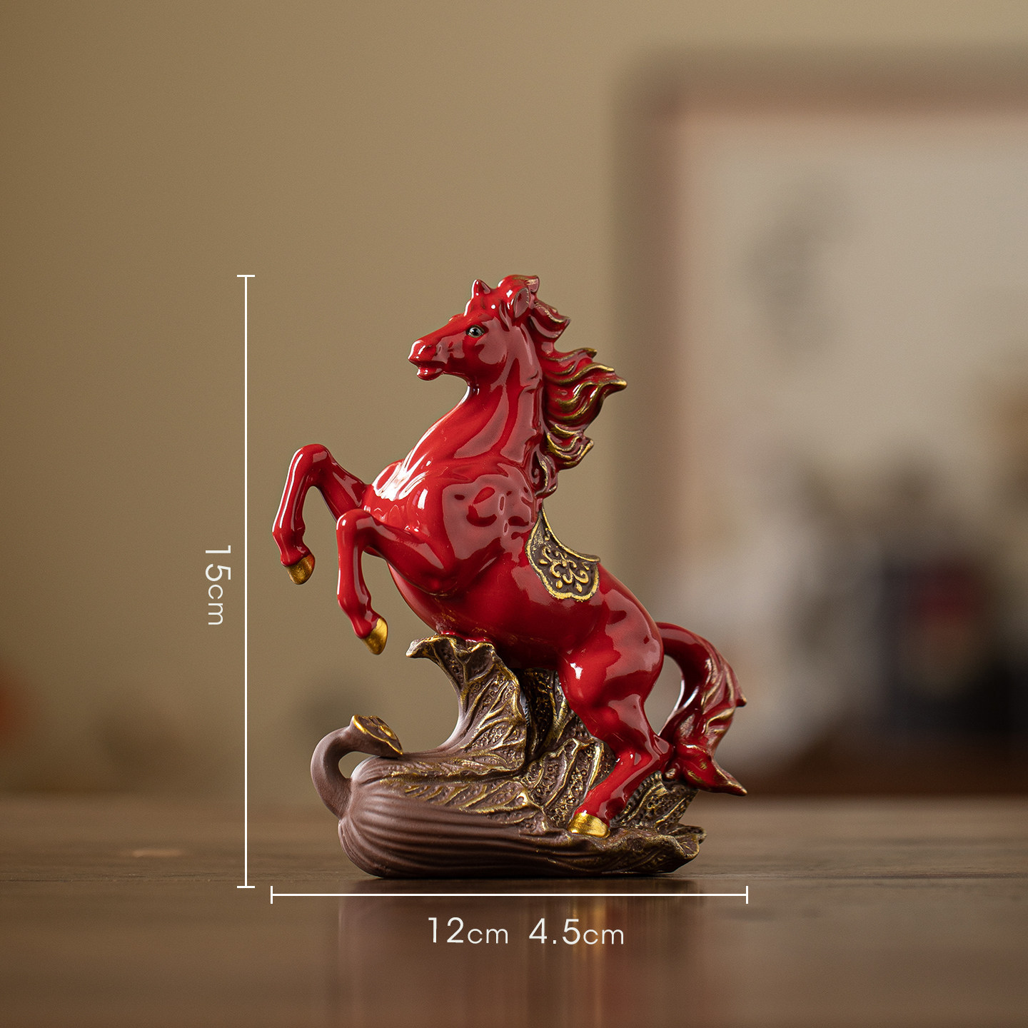 Ceramic Horse Figure, Chinese Style