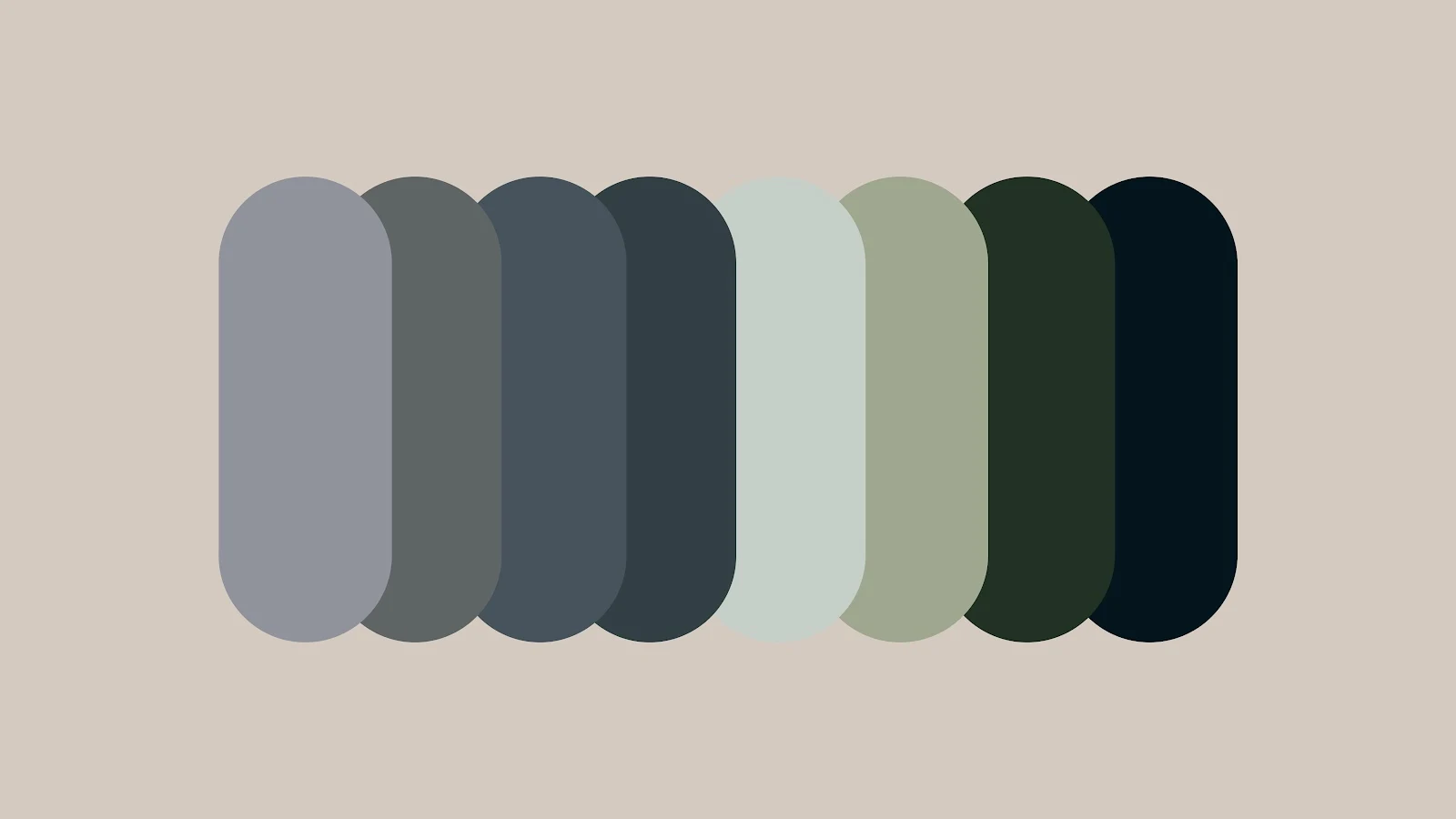 Muted Earth Tone Color Swatches - Minimalist Graphic Design 5K Wallpaper (5120x2880)