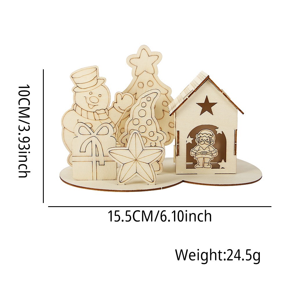 DIY Christmas House Kit, Wood, Various Designs