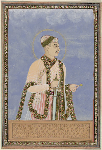 Portret van Muhammad Quli zoon van Ibrahim na zijn vader heeft hij over Golconda