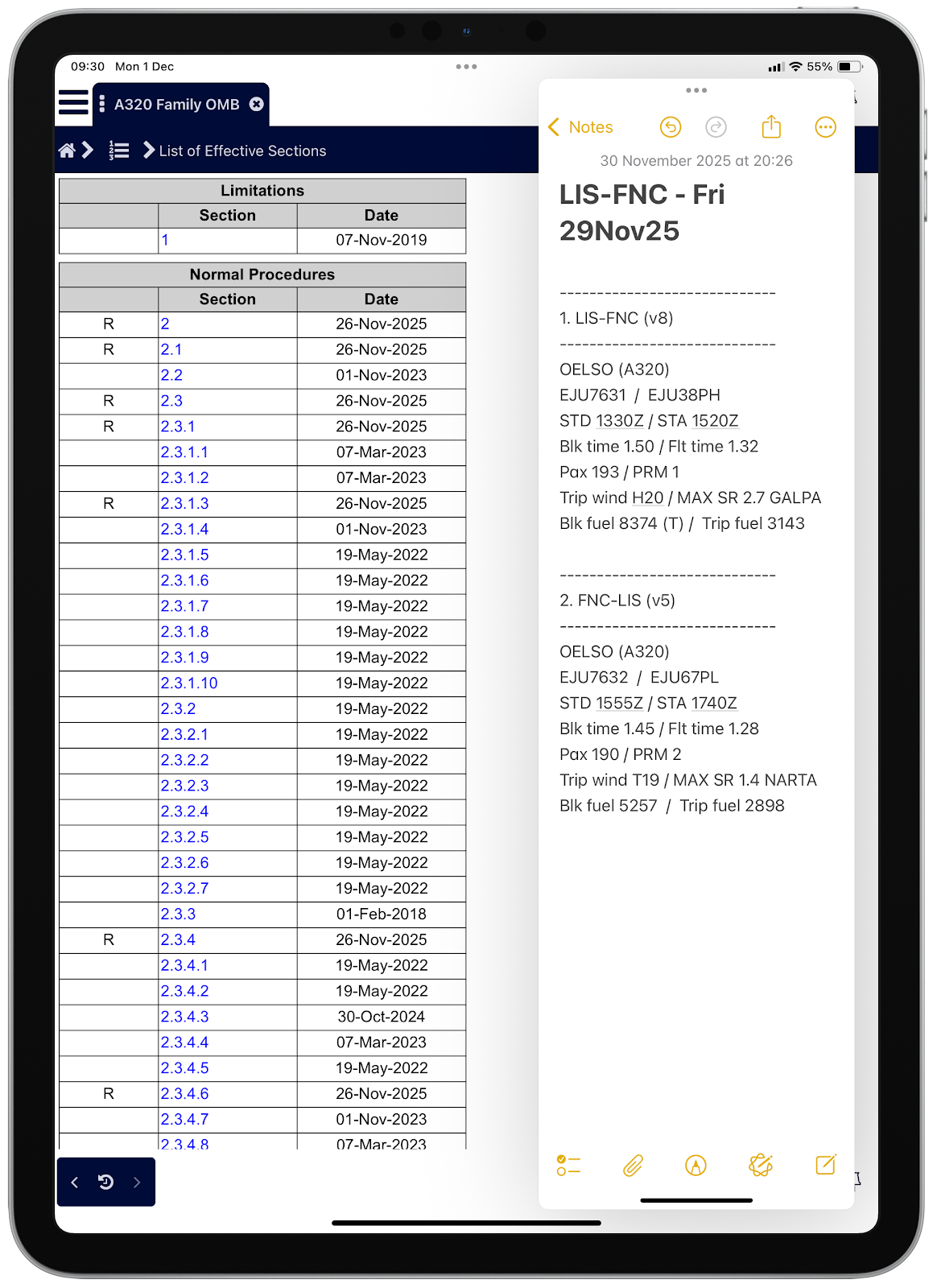A320 Tool Interface