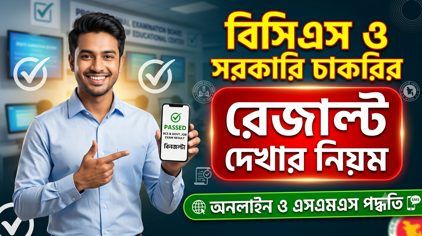 বিসিএস ও সরকারি চাকরির পরীক্ষার ফল যেভাবে দ্রুত ও সঠিকভাবে জানবেন