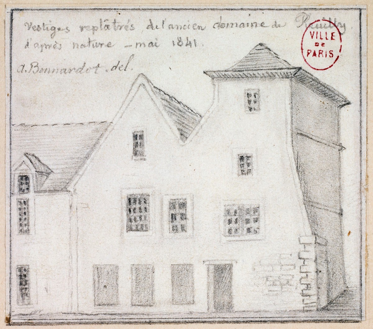 Vestiges replâtrés de lancien domaine de Reuilly 1841